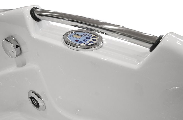 Wanna z hydromasażem prostokątna do rogu łazienki 150x83 cm MO-0204