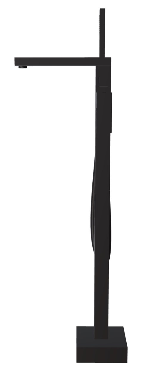 Bateria wannowa wolnostojąca czarny mat Varium Besco BW-V-CZ
