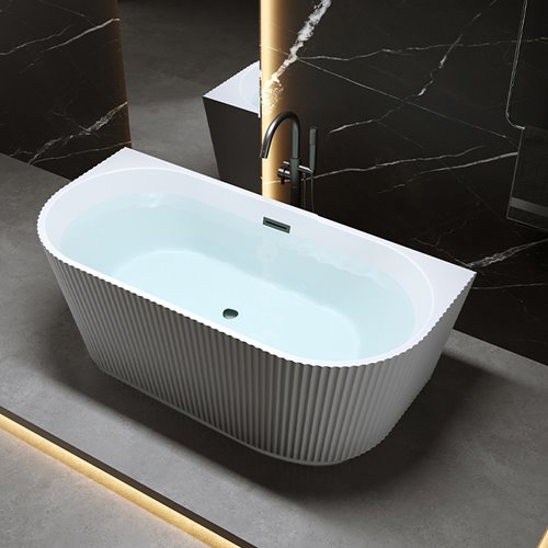 Wanna wolnostojąca przyścienna korek czarny 170 cm Carlo Led Hydrosan