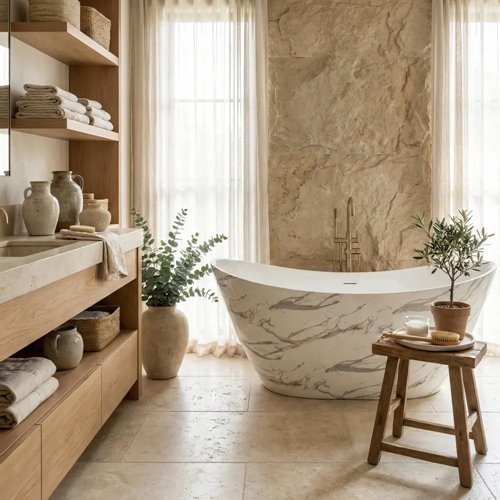 Wanna wolnostojąca 170 cm Ferrano Slim Nature Rea zdjęcie 6