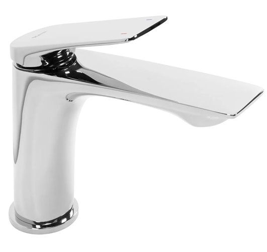 Chromowana bateria umywalkowa niska Avalon Rea