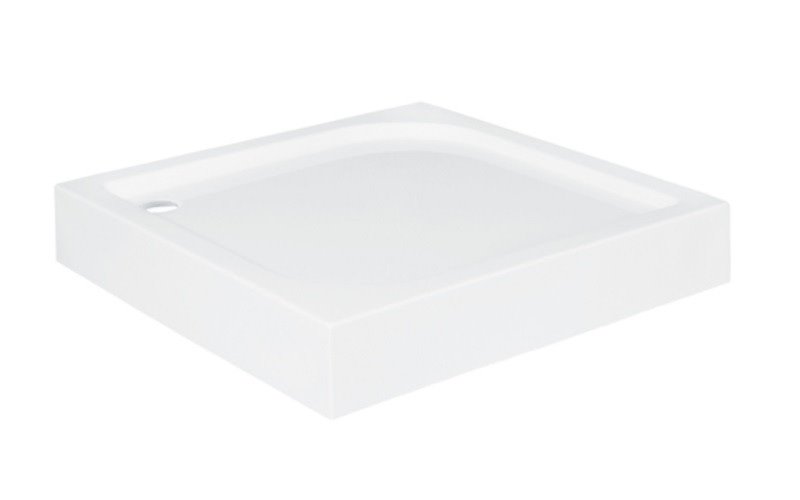 Zestaw z brodzikiem kabina kwadratowa 70x70 cm szkło mleczne