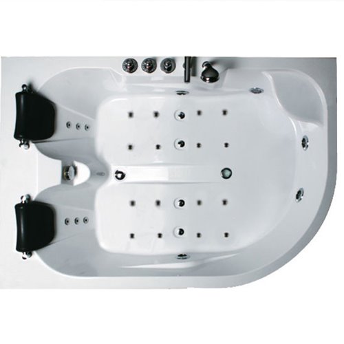 Wanna z hydromasażem asymetryczna Carmen 631 P 180x120