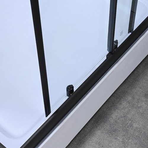 Kabina prysznicowa zabudowana na niskim brodziku kwadratowa 90x90 WSH314B-90