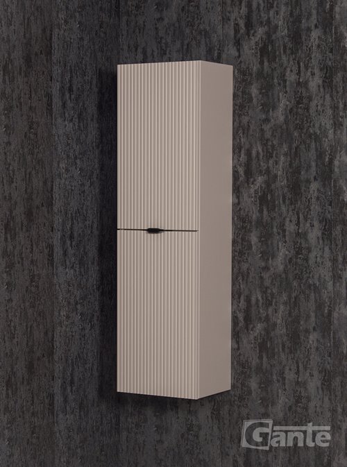 Słupek łazienkowy z lamelami wiszący wysoki 143,5x40 Victa Lamello kolor fume mat