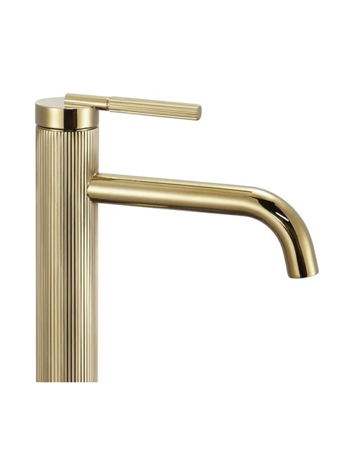 Bateria umywalkowa wysoka Argon Rea złoty połysk