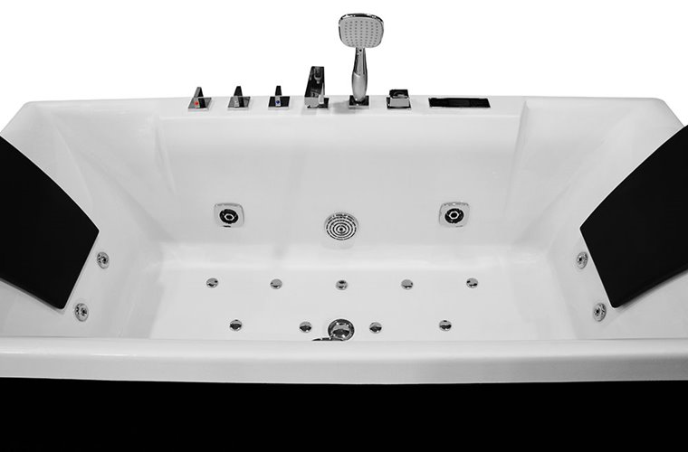 Wanna z hydromasażem prostokątna przyścienna 170x80 cm MO-1100B