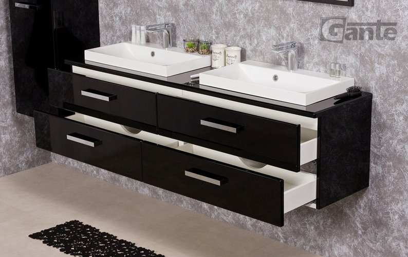 Szafka wisząca z umywalką 160/39/4 seria Fokus C