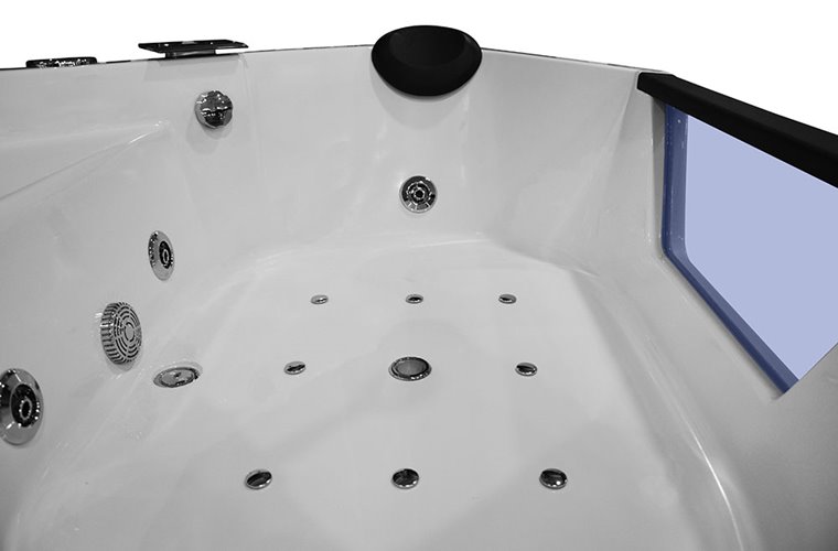 Wanna z hydromasażem narożna pięciokątna 150x150 cm MO-0633