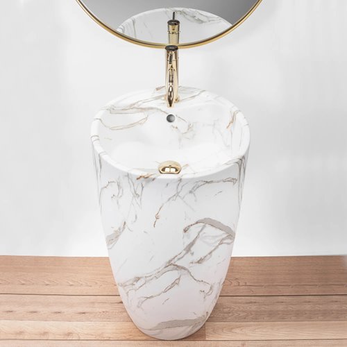 Umywalka wolnostojąca ceramiczna Anya Lava Mat Rea