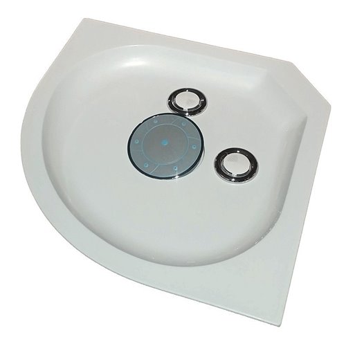 Kabina prysznicowa półokrągła zabudowana 100x100 WSH-303C