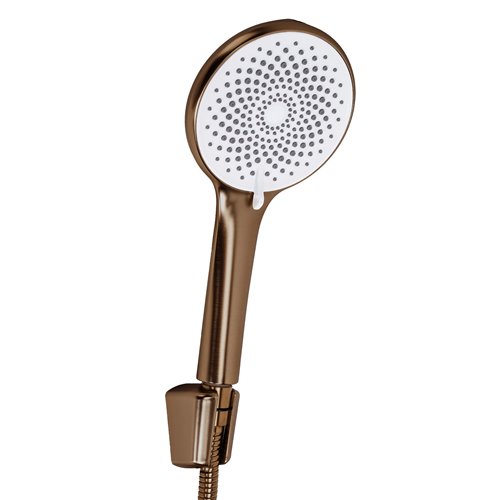 Miedź szczotkowana bateria wannowa Foss Rea