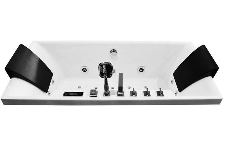 Wanna z hydromasażem prostokątna przyścienna 170x80 cm MO-1100B
