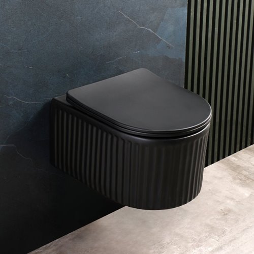 Zestaw podtynkowy stelaż CERSANIT MITO 40 MECH + miska LUMA-MTB-RIM-03 + przycisk ENTER II czarny mat