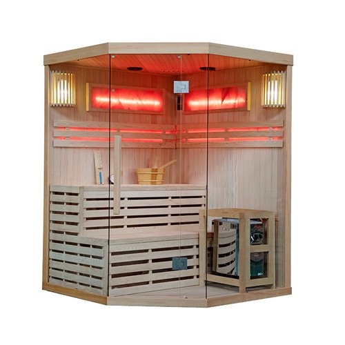 Sauna fińska 6 osobowa wysokotemperaturowa 8KW Harvia 180x180 cm Kemi7