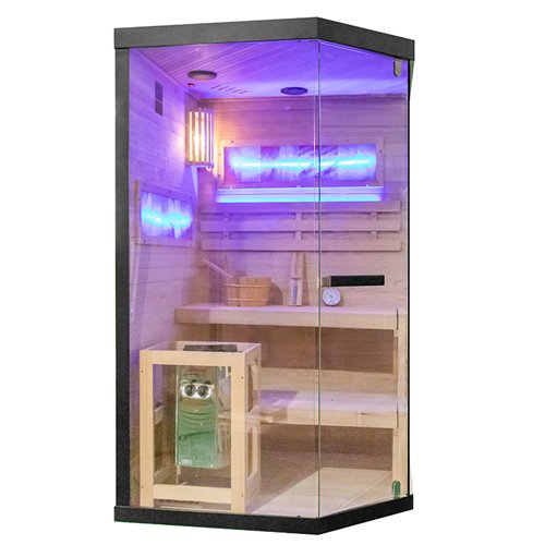 Sauna fińska 2 osobowa wysokotemperaturowa 3,5KW Harvia 120x120 cm Lark1