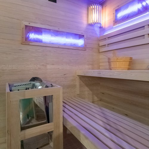 Sauna fińska pięciokątna 5 osobowa wysokotemperaturowa 6W Harvia 150x150 cm Lark4