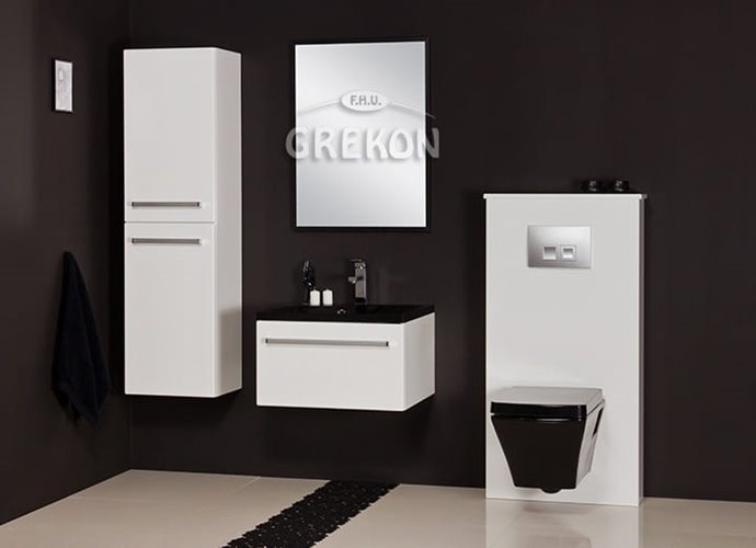 Zabudowa stelaża WC Geberit Fokus B biała w połysku