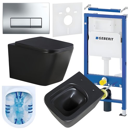 Zestaw podtynkowy stelaż GEBERIT DUOFIX + miska RAIN-MTB-RIM-03 + przycisk DELTA 50 chrom