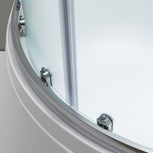 Kabina prysznicowa na głębokim brodziku szkło mrożone 80x80 Maja Hydrosan