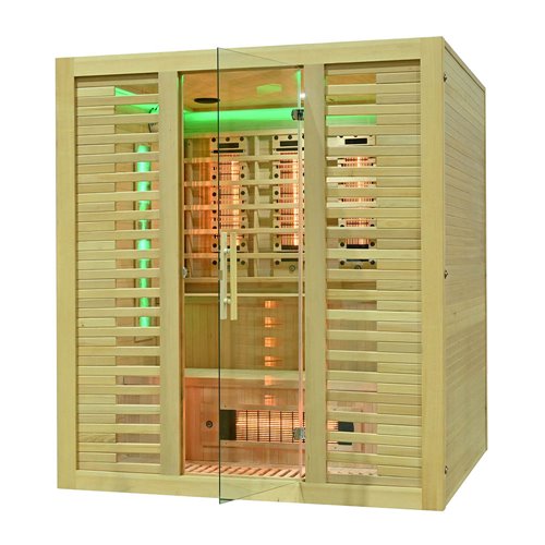 Sauna na podczerwień kamień solny + turmaliny 180X160X200CM MO-RL4ST XL Infrared Mazur