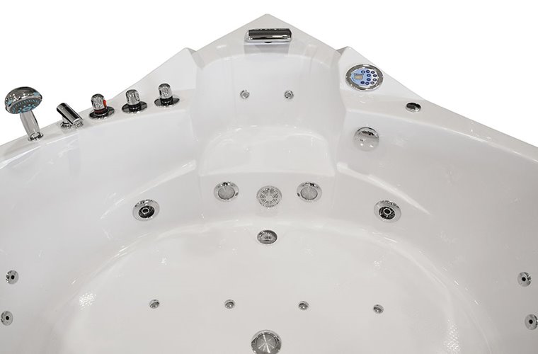Wanna z hydromasażem narożna Turbo 157x157 cm MO-10632T XL