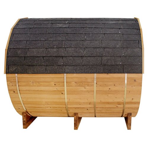 Sauna fińska ogrodowa zewnętrzna beczka 6 osobowa 210x210 Tromso