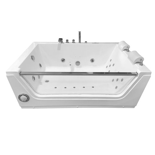 Wanna z hydromasażem przyścienna podwójna 176x121 cm MO-0056