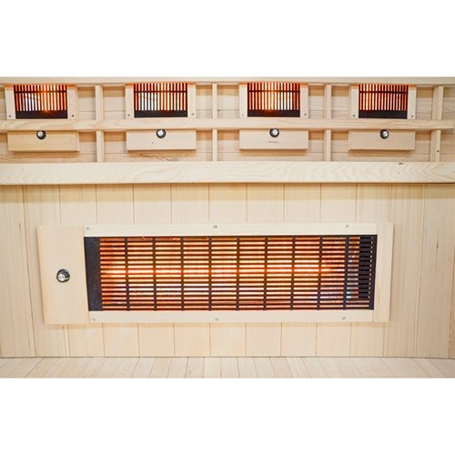 Sauna na podczerwień 4-osobowa 175x120 cm grzejniki kwarcowe i karbonowe Alta5 Infrared