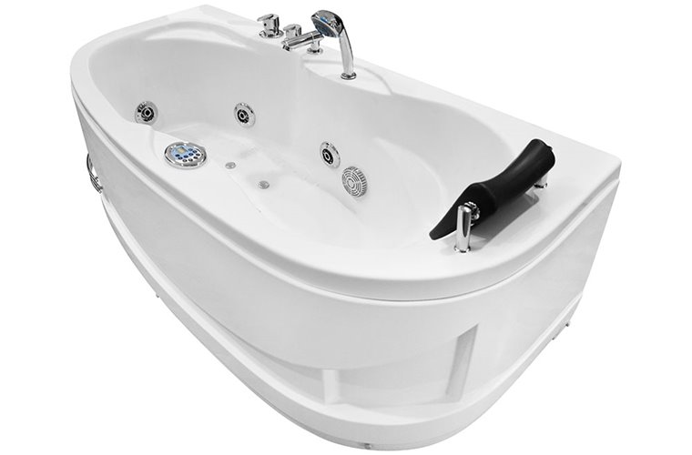 Wanna łazienkowa Spa z hydromasażem asymetryczna 160x78 cm MO-0310