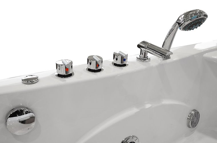 Wanna z hydromasażem Spa narożna 168x86 cm MO-1633