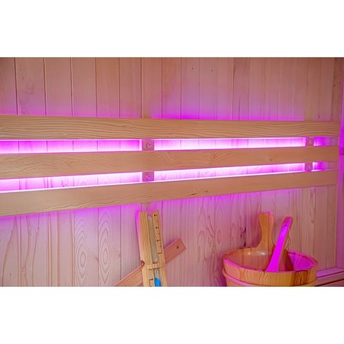 Sauna fińska 6-osobowa narożna 180x180 cm piec Harvia 8KW Bodo7