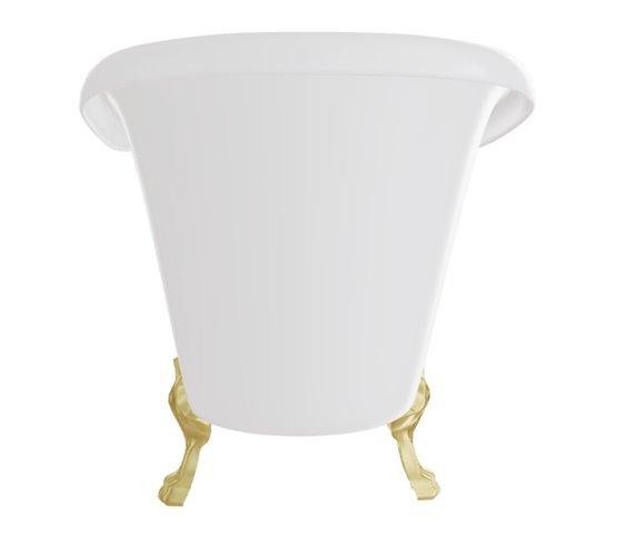 Wanna wolnostojąca Amelia Besco 190 cm złote nogi WKA-190W+ZL