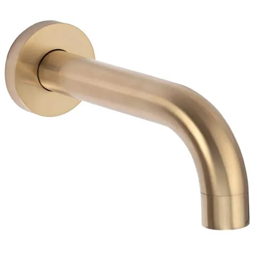 Złoty szczotkowany zestaw wannowy podtynkowy Lungo Rea Gold Brush