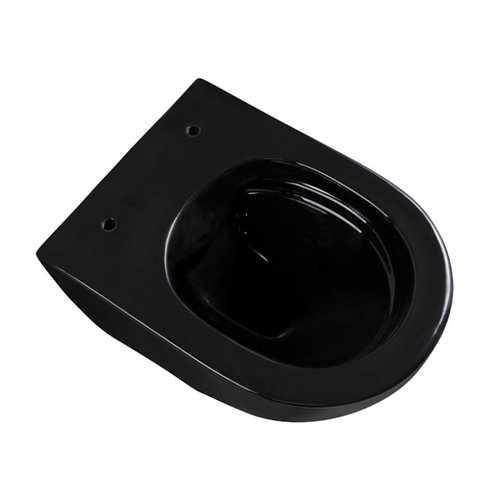 Zestaw podtynkowy stelaż GEBERIT DUOFIX + miska MIZU-BL-GL-RIM-03 + przycisk DELTA 50 czarny mat