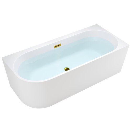 Wanna przyścienna złoty przelew oraz korek narożna prawa 170 cm Mera Hydrosan