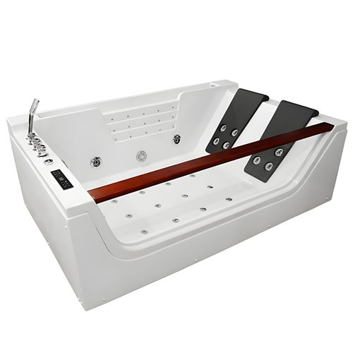 Wanna z hydromasażem prostokątna podgrzewacz wody 180x120 cm Imperia 610