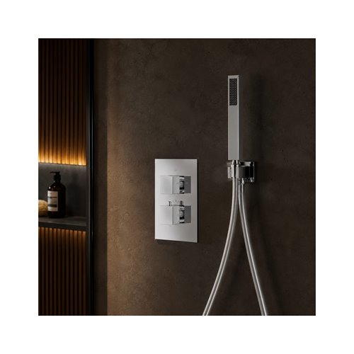 Zestaw podtynkowy chrom wersja z baterią termostatyczną Ango Z01TCH Corsan zdjęcie 3