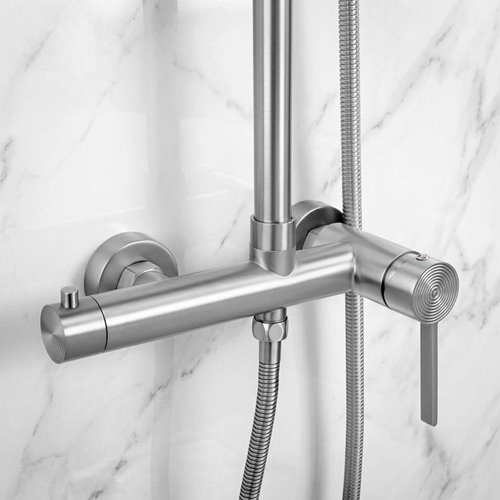Zestaw prysznicowy natynkowy Inox Rea Foster zdjęcie 8