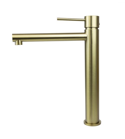 Złota szczotkowana bateria umywalkowa wysoka CMB7512BGL Lugo Corsan