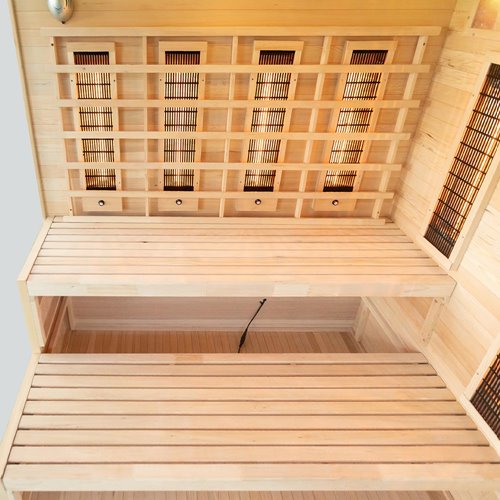 Sauna na podczerwień 4 osobowa + kamienie solne 175X140X200CM MO-EP4RSP Infrared Mazur