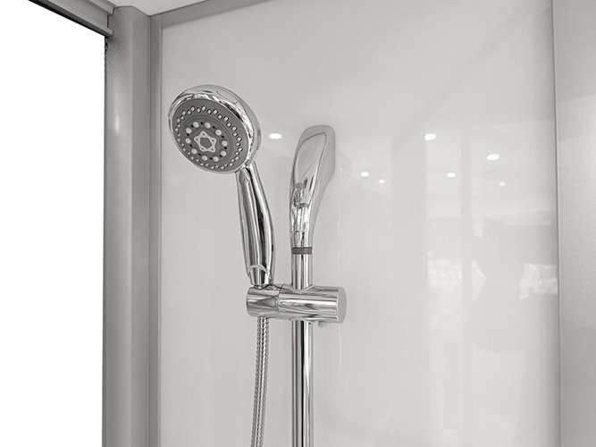 Biała prostokątna kabino wanna z hydromasażem + sauna 145x85 cm MO-09944A-145BS