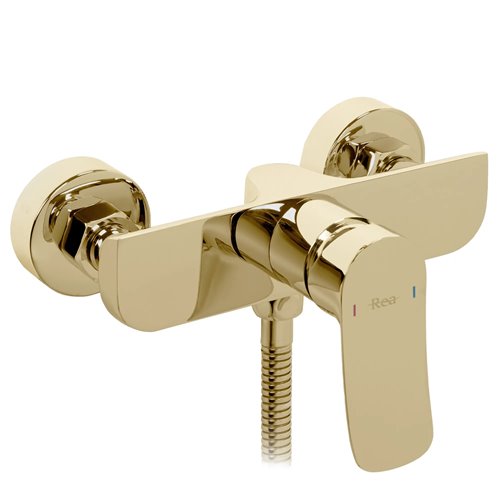 Złota bateria prysznicowa Dart Rea