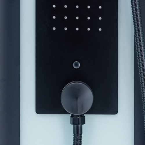 Kabina prysznicowa zabudowana na niskim brodziku kwadratowa 80x80 LISA-80