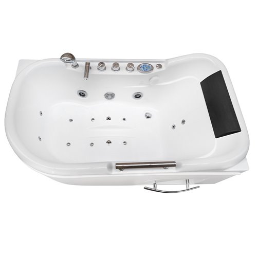 Wanna z hydromasażem narożna 140x80 cm Lemur 796 Hydrosan Lewa