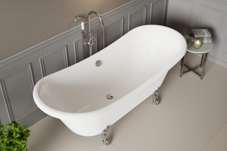 Wanna wolnostojąca Amelia Besco 190 nogi chrom