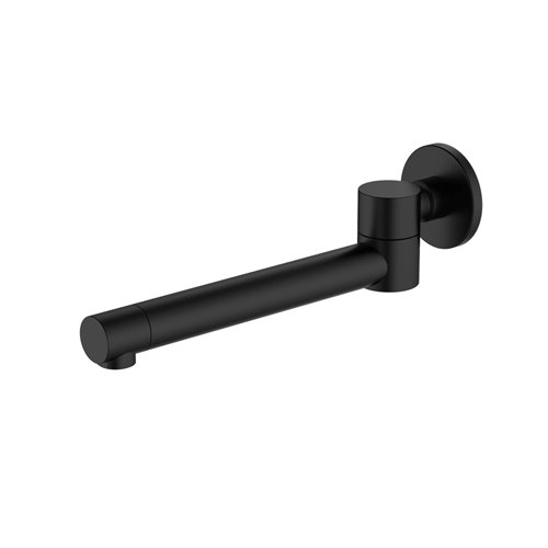 Zestaw prysznicowy podtynkowy z wylewką wannową czarny Ultimate ANUL131321 Avapax