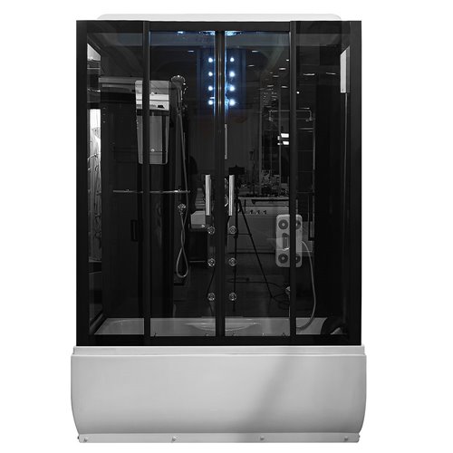 Prostokątna kabina z hydromasażem 150x83 cm MO-02005B
