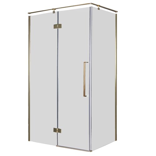 Złota prostokątna kabina prysznicowa 120x90 cm BK248T09/12ZL Fresh Line Lewa