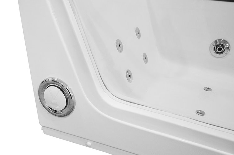 Wanna z hydromasażem przyścienna 176x85 cm MO-0054